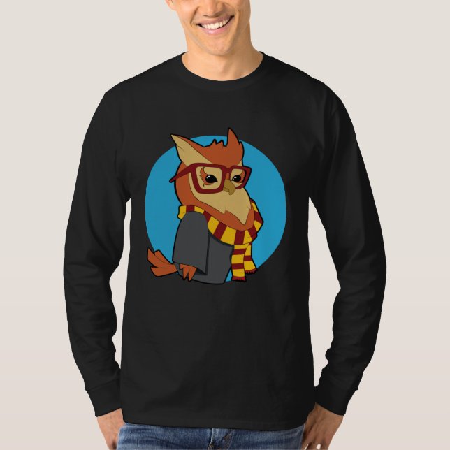 Cute Fashion Owl Bird T-Shirt (Vorderseite)