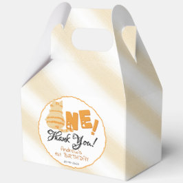 Cute Fat Orange Cat 1st Birthday Geschenkschachtel