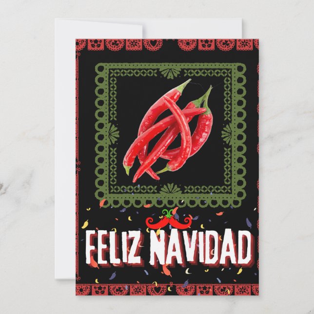 Cute feliz navidad christmas feiertagskarte (Vorderseite)
