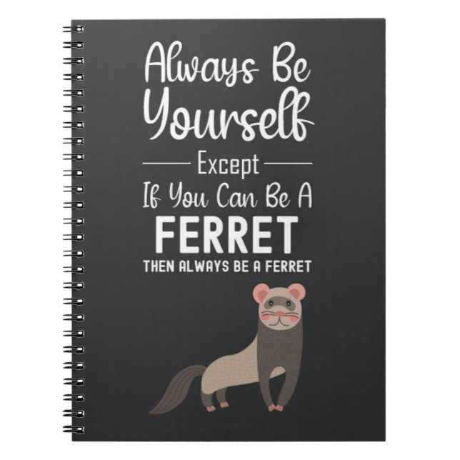 Cute Ferret Gifts Funny Humor Animal Pet Notizblock (Vorderseite)