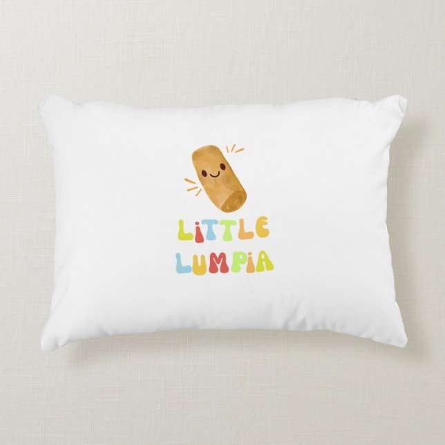 Cute Filipino Food Little Lumpia Baby Pillow Dekokissen (Vorderseite)