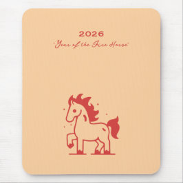 Cute Fire Horse Mousepad