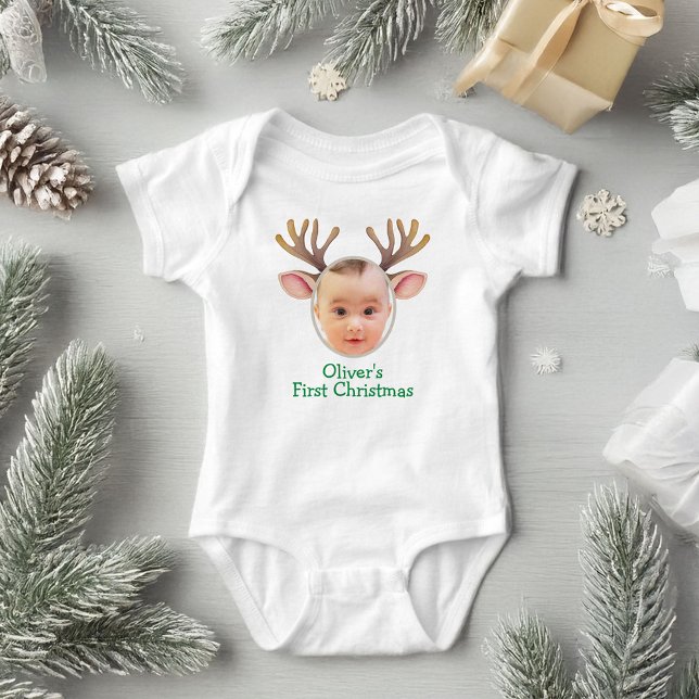 Cute First Christmas Baby Reindeer Strampler (Von Creator hochgeladen)