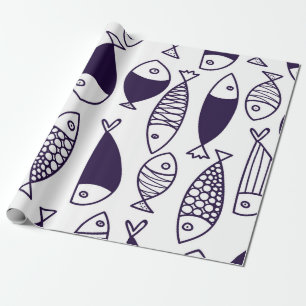 Cute fish. Kids background. Seamless pattern. Can Geschenkpapier