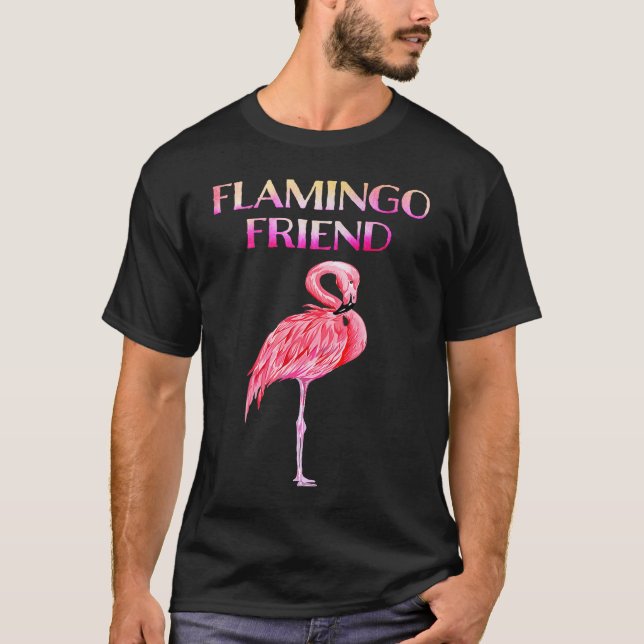 Cute Flamingo Friend Awesome Christmas  T T-Shirt (Vorderseite)
