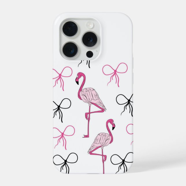 Cute Flamingo  iPhone Hülle (Rückseite)