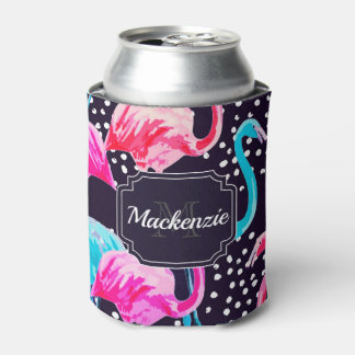 Cute Flamingo Pattern Dosenkühler