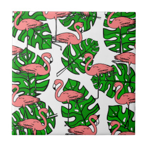 Cute Flamingo Pattern Fliese