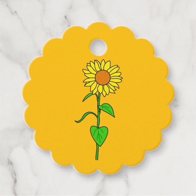 Cute Floral Gift Tag Geschenkanhänger (Vorderseite)