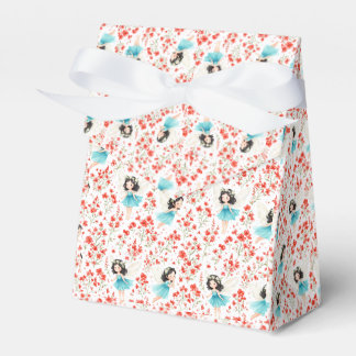 Cute Floral Kids Favor Box  Geschenkschachtel