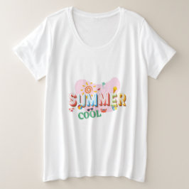 Cute Floral Summer Graphic Tee – Colorful Sunshine