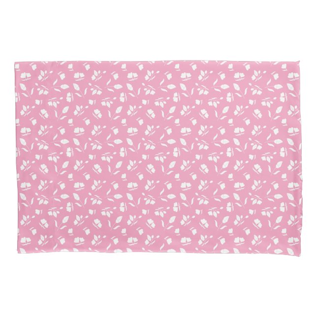 Cute Flower Bud Pink Pillow Case Kissenbezug (Vorderseite)