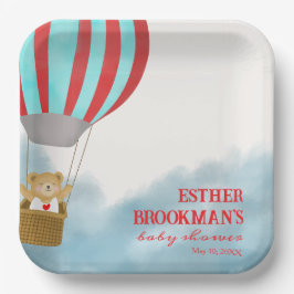 Cute Flying Baby is on the Way  Paper Plate Pappteller