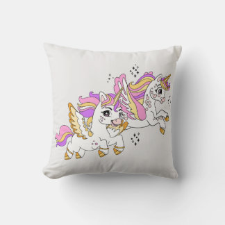 Cute flying unicorns  kissen