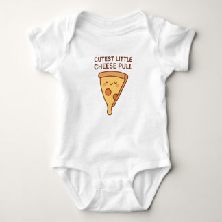 Cute Foodie Baby Bodysuit – Cheese Pull Pizza Baby Strampler