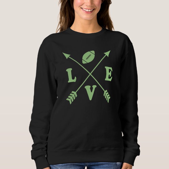 Cute Football Graphic Trendy Arrow Football Life M Sweatshirt (Vorderseite)