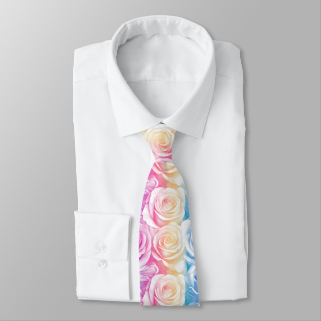 Cute For Him Rose Floral Krawatte (Gebunden)