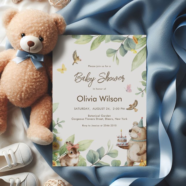 Cute Forest Animals Einladung (Von Creator hochgeladen)