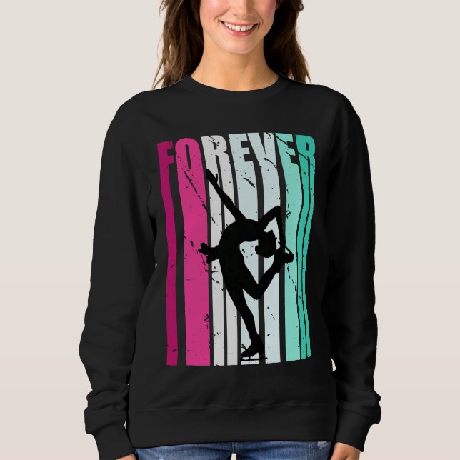 Cute Forever Cute Ice Skating Player Team Fan Coac Sweatshirt (Vorderseite)