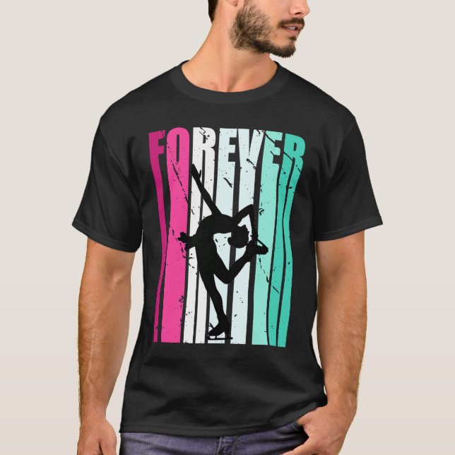 Cute Forever Cute Ice Skating Player Team Fan Coac T-Shirt (Vorderseite)