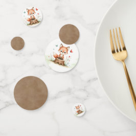 Cute fox baby shower  konfetti