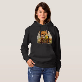 Cute Fox Flower Hoodie – Kawaii Animal Gift