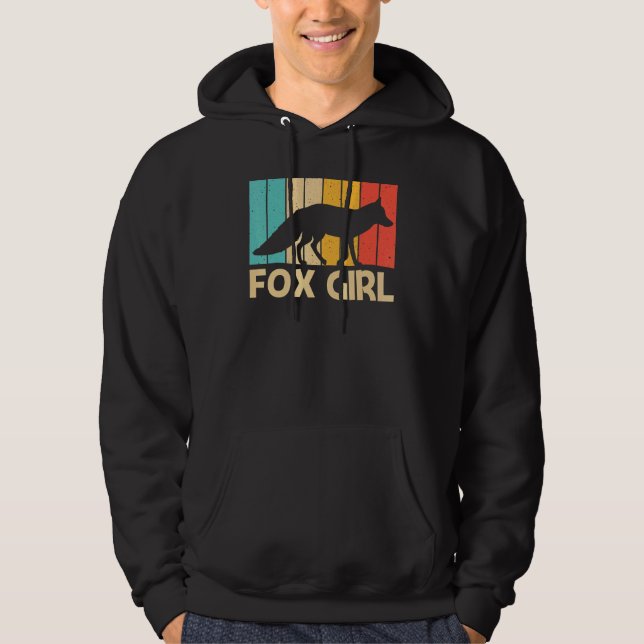 Cute Fox For Girls Kids Fennec Fox   Arctic Forest Hoodie (Vorderseite)
