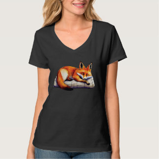 Cute fox for men women ladies foxes lovers fox ani T-Shirt