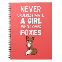 Cute Fox Gifts For Baby Girls For Kids Trendy Notizblock