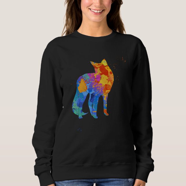 Cute Fox  Graphic  Fox Animal Graphic Sweatshirt (Vorderseite)
