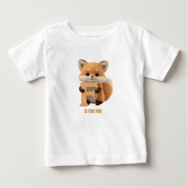Cute Fox Letter F Kids T-Shirt | Animal Alphabet S
