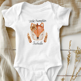 Cute Fox Pumpkin Baby Bodysuit Strampler