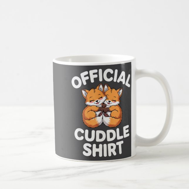 Cute Fox Snuggle Couple This Is My Cuddle  Kaffeetasse (Rechts)