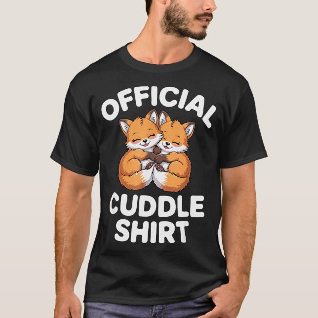 Cute Fox Snuggle Couple This Is My Cuddle  T-Shirt (Vorderseite)
