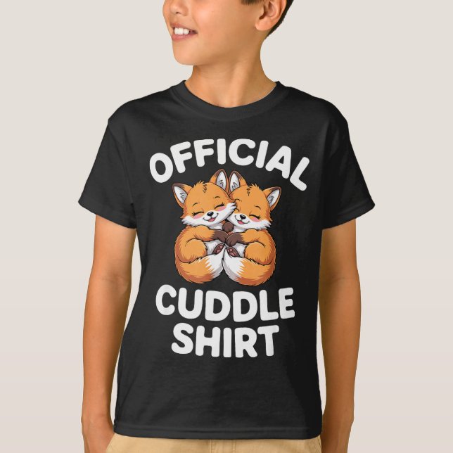 Cute Fox Snuggle Couple This Is My Cuddle  T-Shirt (Vorderseite)