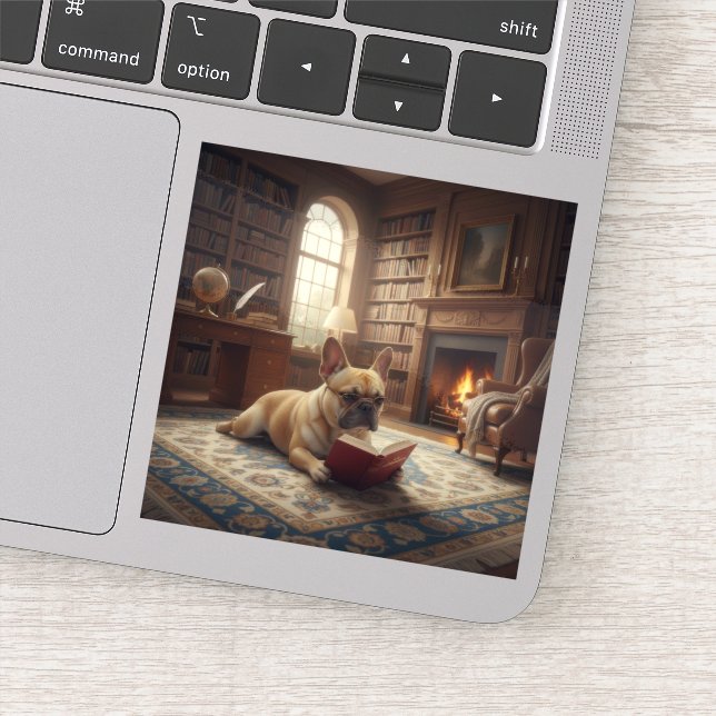 Cute French Bulldog Aufkleber (Detail)