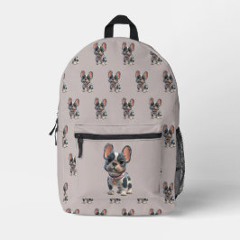 Cute French Bulldog Bedruckter Rucksack