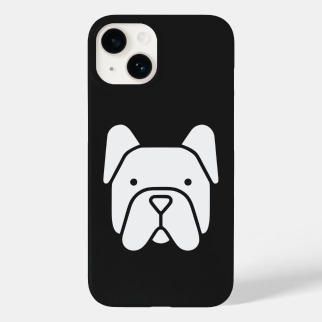 Cute French Bulldog Case-Mate iPhone Hülle (Rückseite)