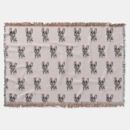 Cute French Bulldog Decke