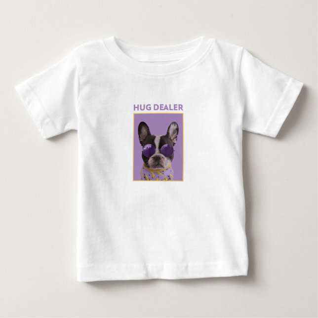 cute french bulldog dog lover gift dog mom baby t-shirt (Vorderseite)