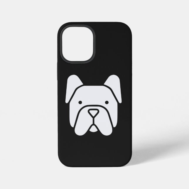 Cute French Bulldog iPhone Hülle (Rückseite)