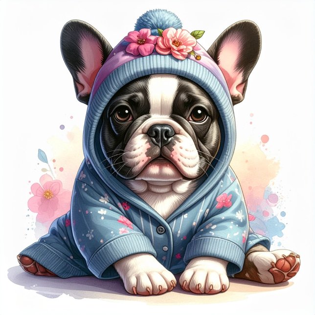 Cute French Bulldog Puppy Sticker (Von Creator hochgeladen)