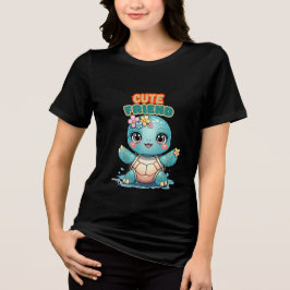 Cute Friend | Sea Turtle Tri-Blend T-Shirt Shirt
