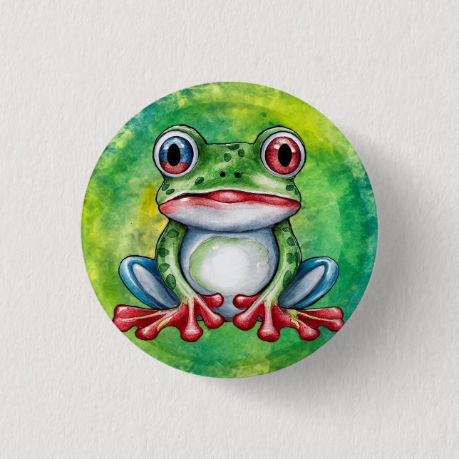 Cute Frog Button (Vorderseite)
