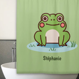 Cute Frog Duschvorhang