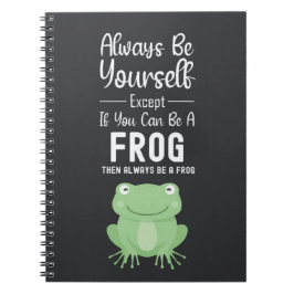 Cute Frog Gifts Happy Funny Cartoon Animal Notizblock