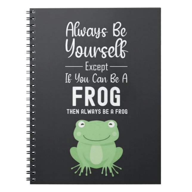 Cute Frog Gifts Happy Funny Cartoon Animal Notizblock (Vorderseite)
