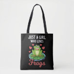 Cute Frog Girl Daughter loves Frogs<br><div class="desc">Cute Frog Girl Daughter loves Frogs. Funny Frog lover Quote.</div>