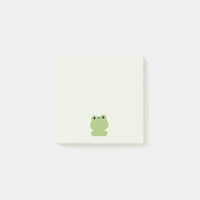 Cute Frog Post-it Klebezettel (Vorderseite)