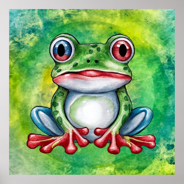 Cute Frog Poster (Vorne)